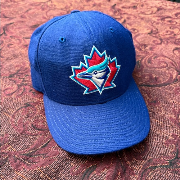 90s Toronto Blue Jays New Era Fitted Hat 7 3/8 - Picture 1 of 4